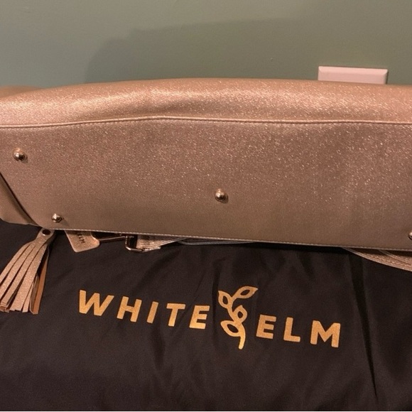 NWT, limited edition color Gold Sparkle White Elm Aquila Tote! - Picture 4 of 11
